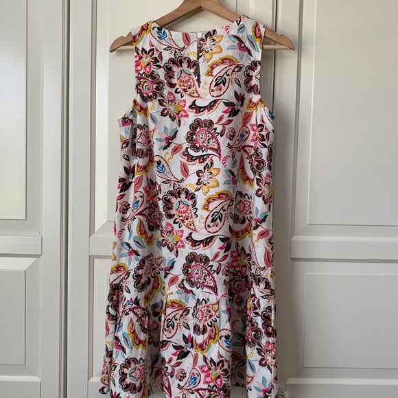 Loft Paisley Linen Dress - Picture 2 of 4